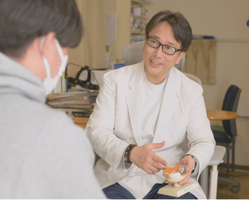 白内障・網膜剥離手術など、難治症例もスムーズに大学病院へ連携。
